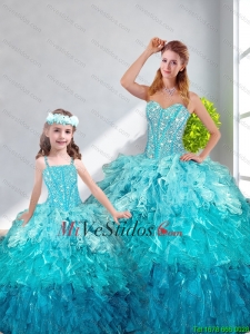 Hermoso vestido de fiesta novia Princesita Macthing hermanas vestidos en Multi Color