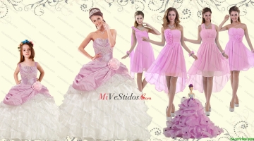 Elegante Volantes multicolor vestido de quinceañera y rosa Dama vestidos cortos y 2015 correas Volantes Poco vestido de niña